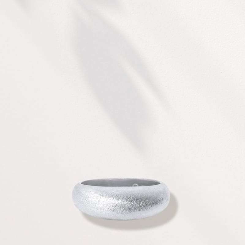 

ozel [Custom Made]Silver925 Classic Dome Glossy & Signature Texture Ring PS021-S-R Signature-Yellow gold