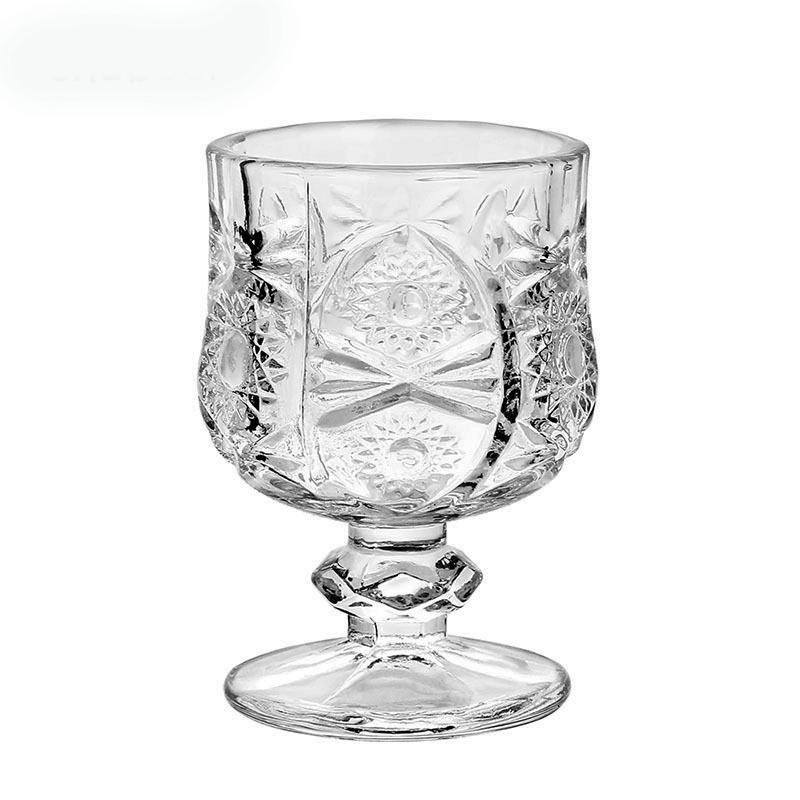 6pcsx34/45ML Lead Free European Design Chinese Old Fashioned Shot Glasses for Liquor Vodka Spirit Drinkware