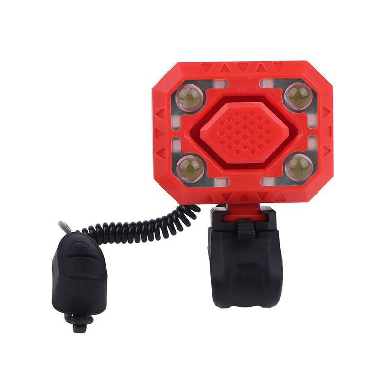 Bike Light Electronic Bell Mountain Bike Horn Type-C Rechargeable Cycling Warning Lamp Cycling Headlight For Night Safety Riding