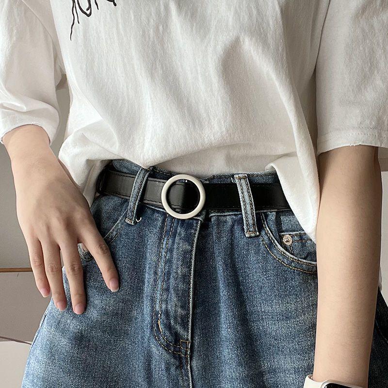Unique Womens Pu Belt With No Hole Design And Striking Buckle Styles Perfect For Fashion Modern