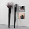 2 All-black Flame Brushes, Loose Powder Brushes + Square Foundation Brush, Makeup Brush Set, Blush Brush, Grooming Brush, Beauty Brush.