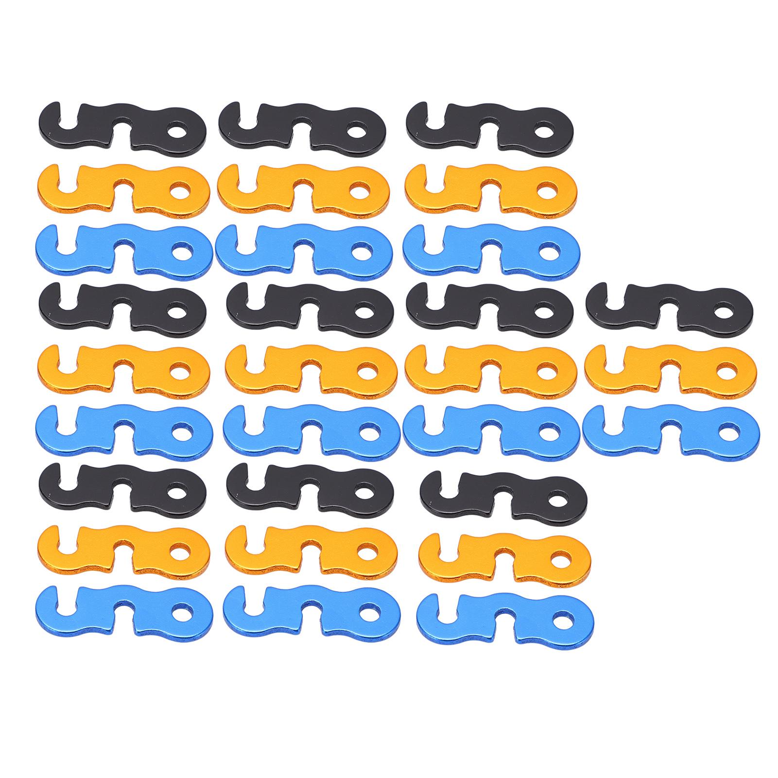 

30 шт. Алюминиевый сплав Натяжитель шнура оттяжки Кемпинговая палатка Натяжители Регулятор веревки для улицы