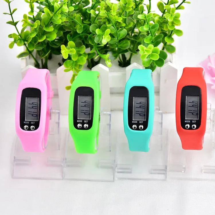 Silicone Electronic Pedometer Wristband Watch Multifunctional Pedometer  Health Sports LED Electronic Watch Bracelet