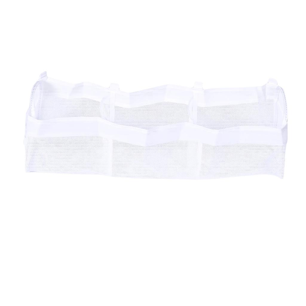 Extra Large Bath Toy Organizer 3 Compartment Horizontal Bathtub Toy Storage Holder Quick Drying Mesh Bag