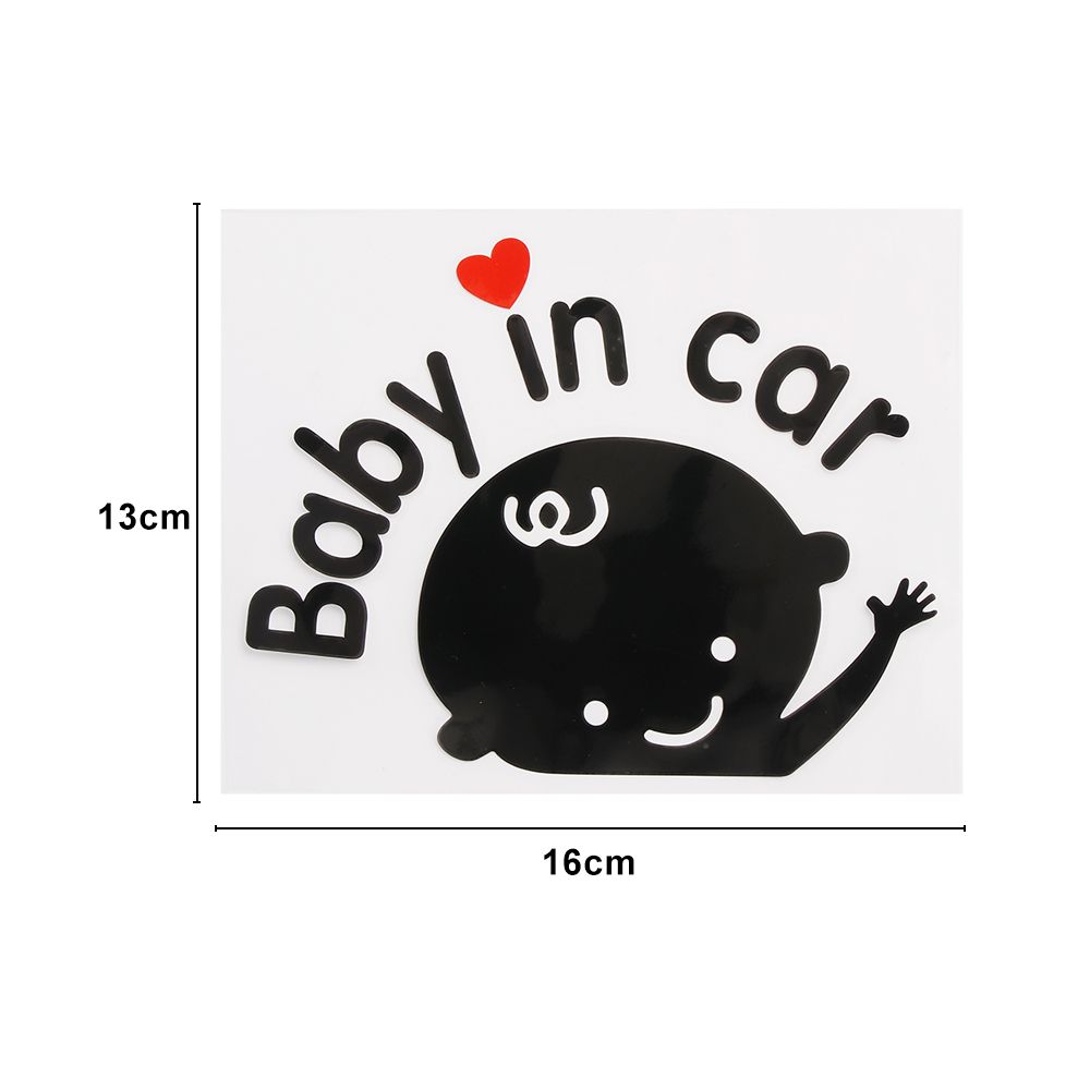 New Laser Waterproof 3D Cartoon Auto Decal Window Car Stickers Auto-styling Windshield Baby In Car