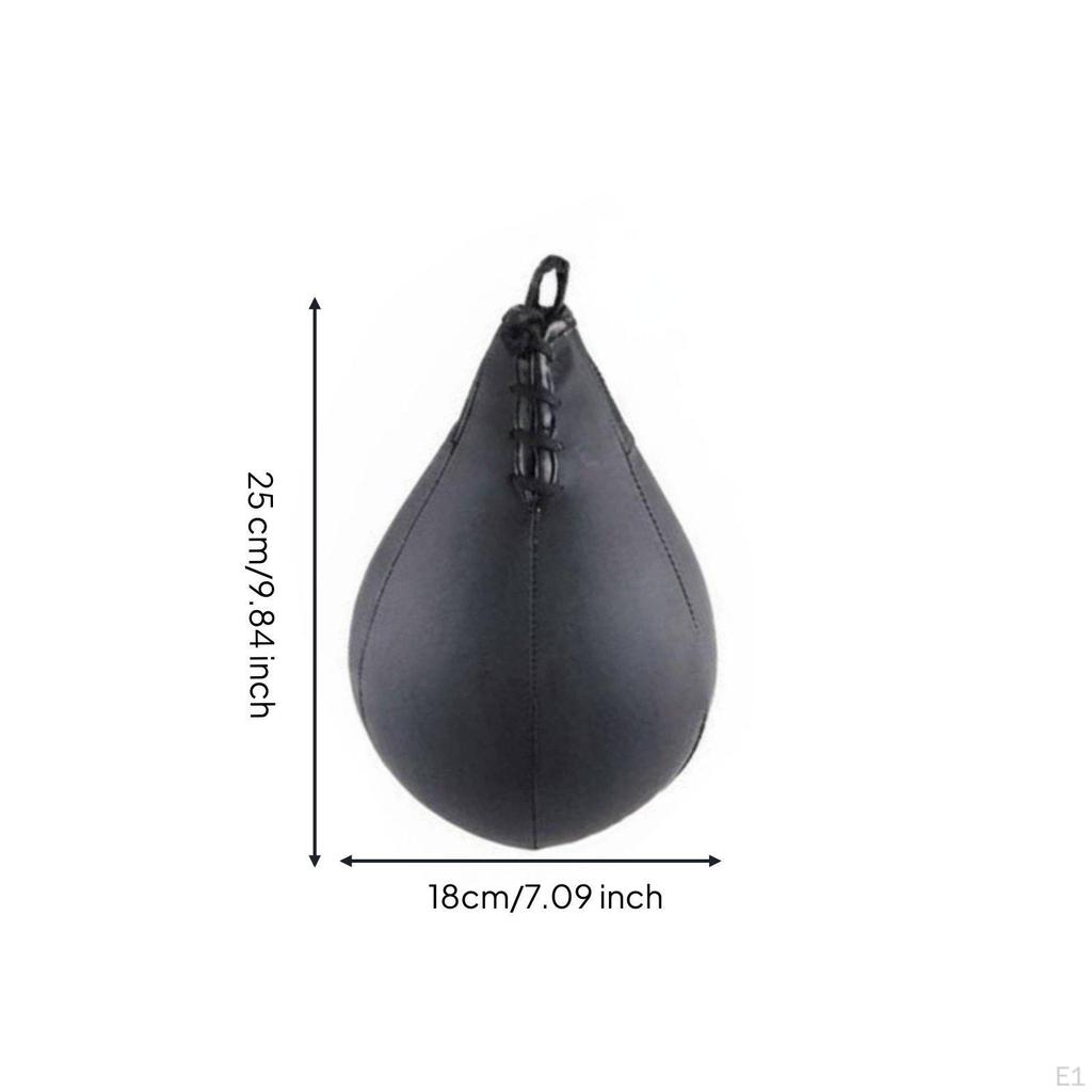 Hanging Punching Ball Set Heavy Duty Swivel Boxing Speed Bag Construction PearShaped
