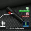 Super Bright 2000LM LED Flashlight, USB-C Fast Charge,Waterproof - Zoomable Torch for Outdoor, Camping, Emergency, Hiking, Long Beam Distance