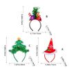 Set Of 4 Adjustable Size Headbands Christmas Themed Headwear Handmade Festives Costume Accessories Party Supplies