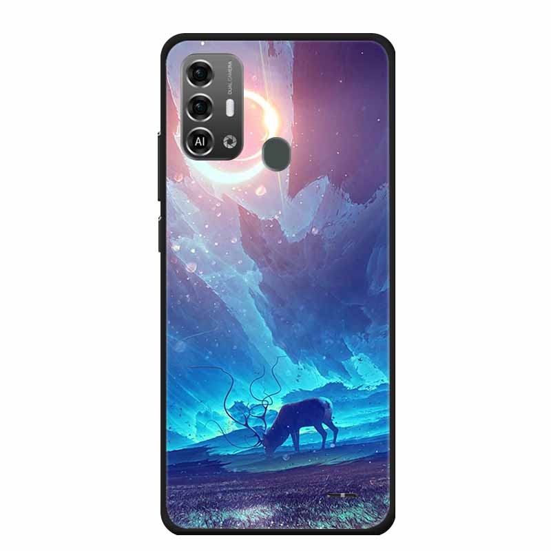 For ZTE Blade A53 Pro / A53Plus Case Lovely Soft TPU Painted Cat Silicone Cover for ZTE Blade A53 Plus Funda Coque A53Pro Shell