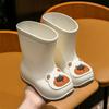 Gummistiefel für Jungen mit Cartoon-Motiven, wasserdicht, mittelhoch, Wasserschuhe für Mädchen