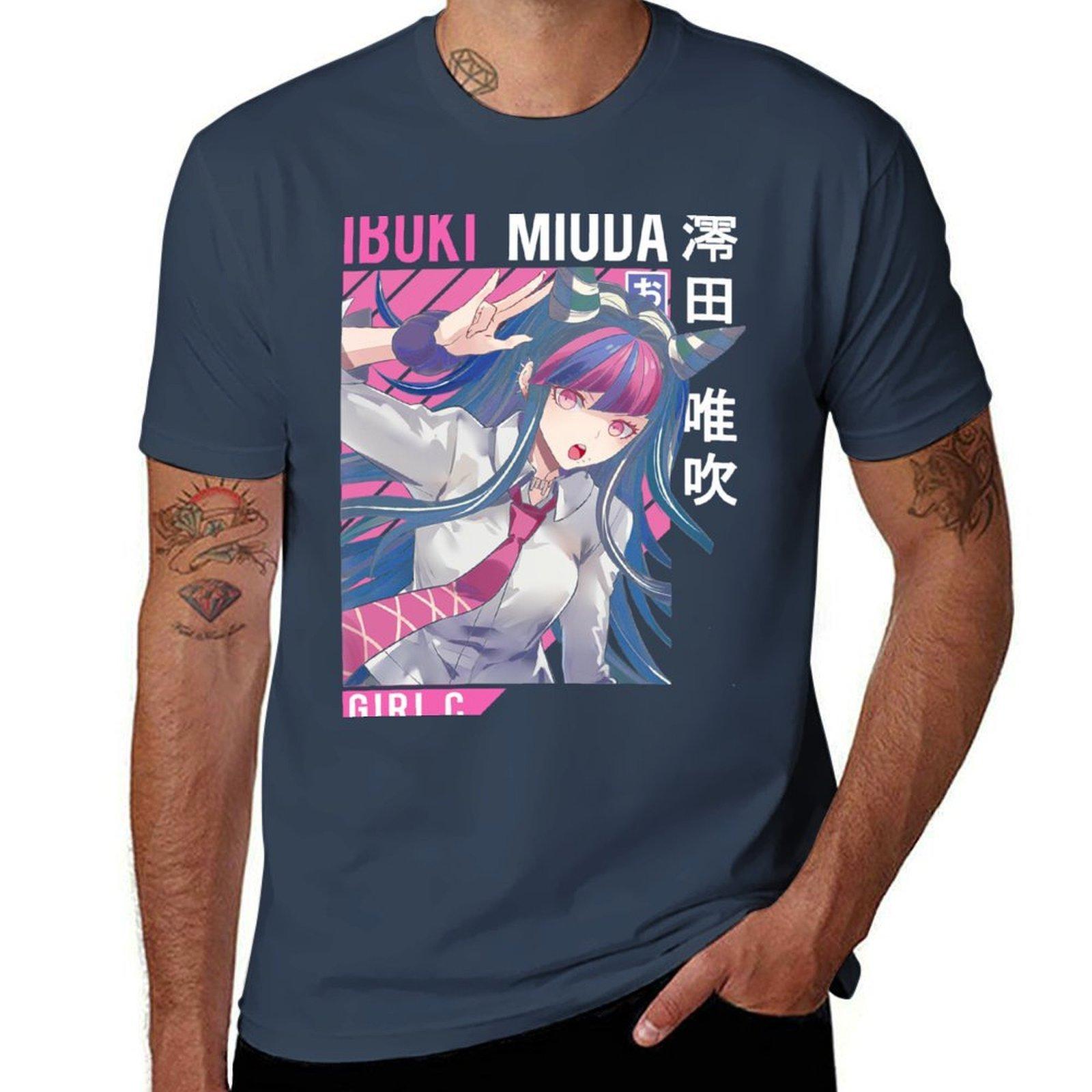 Ibuki Mioda Tshirt Fashion Letter Print Tshirt S