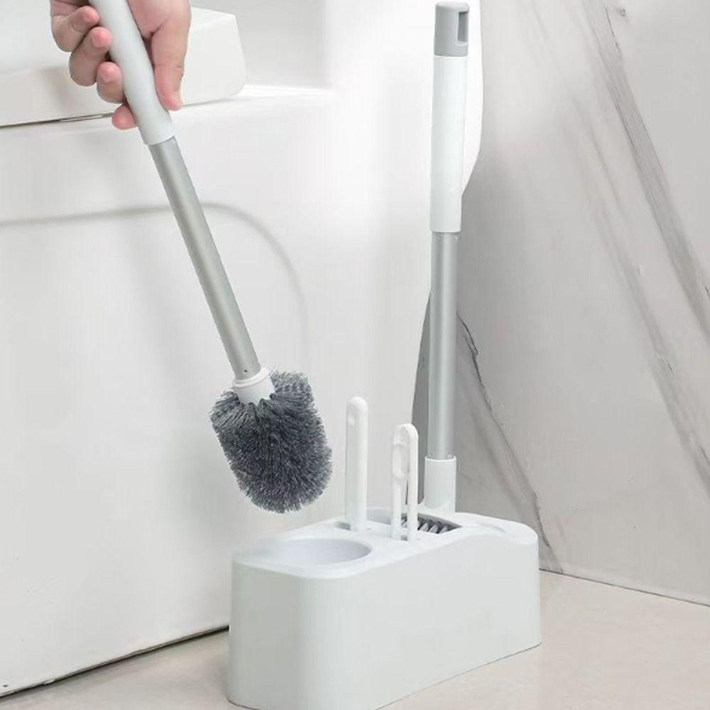 4-in-1 Bathroom Toilet Brush Long Handle WC Cleaning Brush  Toilet Washing
