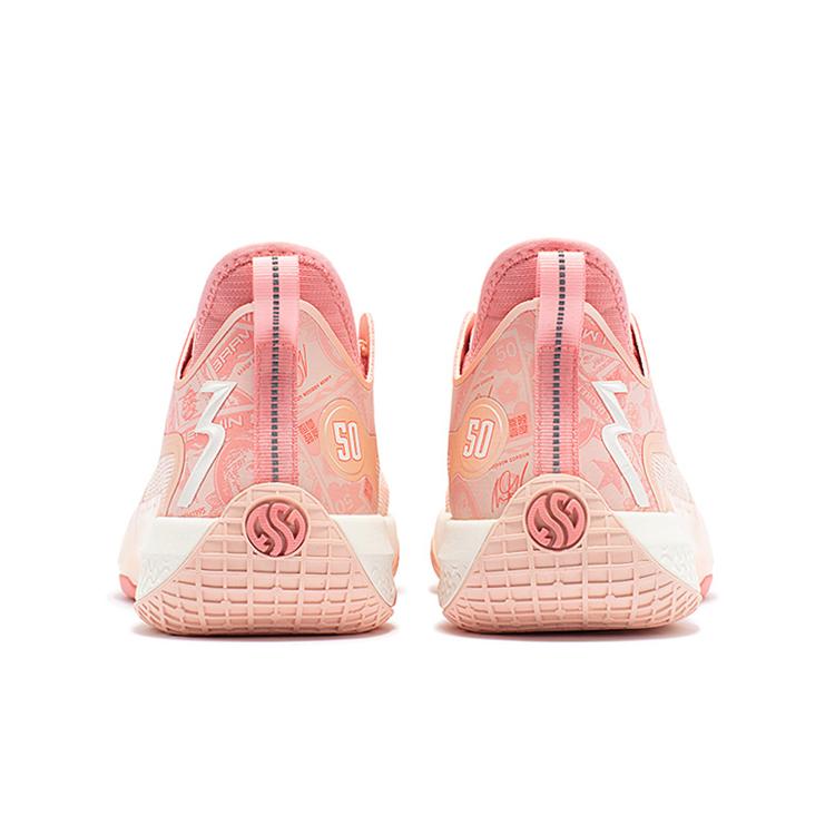 New 361° Zen 5 People Are Very Stylish Low Top Performance Basketball Shoes Men's Soft Pink 572331101-7