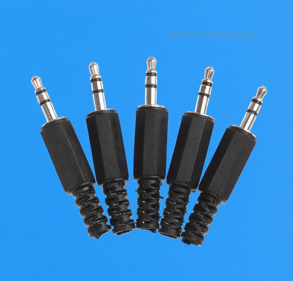 1/5 Pcs 3.5mm 1/8" Audio Male Plug Jack Adapter Stereo Connector Headphone Plug