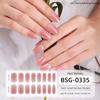 Onion Pink Gradient Explosive Semi-cured Manicure Stickers Pearlescent Purple Gel Nail Stickers