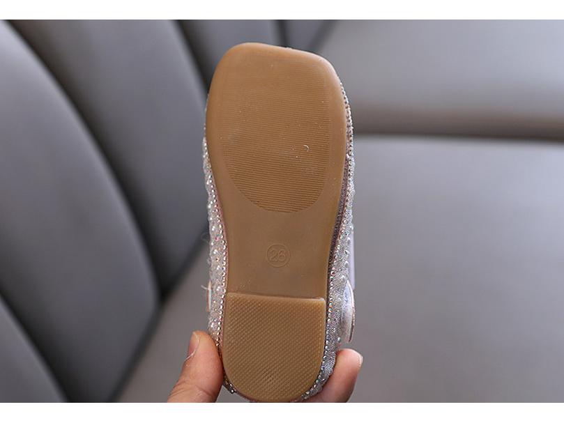 2025 Summer Korean Style Girls' Princess Leather Dance Shoes for Kids