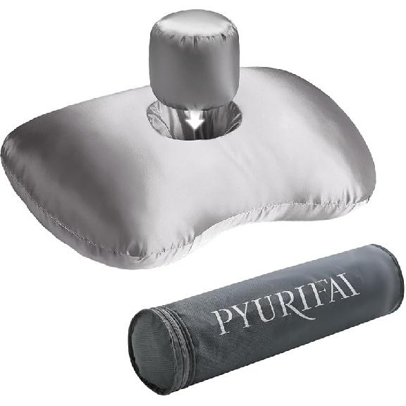 Piercing Pillow - Ear Piercing Pillow With Foam Plug, Adjust Shredded Memory Foam Picrcing Pillow For Side Sleepers, Donut Pillow For Ear With 4x4   16x11x4in серый