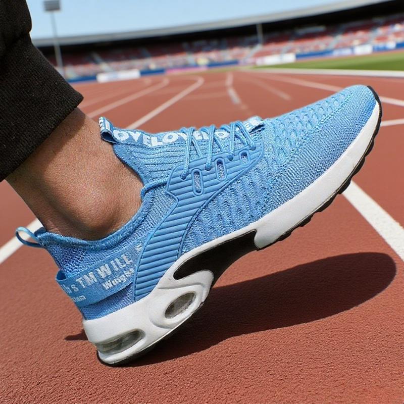 Men Running Sneakers Lightweight Walking Sport Shoes Breathable Wear-resistant Male Shoes Casual Canvas Shoes Breathable Single