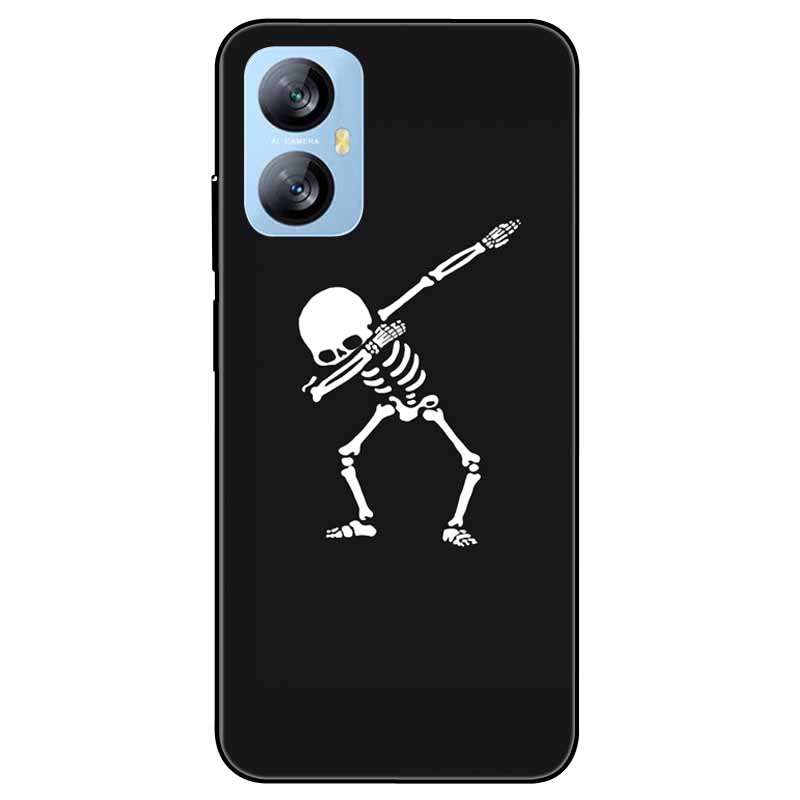 Für Blackview A52 Pro Hülle Handyhülle Stoßfeste Schwarz lackierte TPU Hülle für Blackview A52 Pro Silikon Weicher Bumper A52Pro Süß