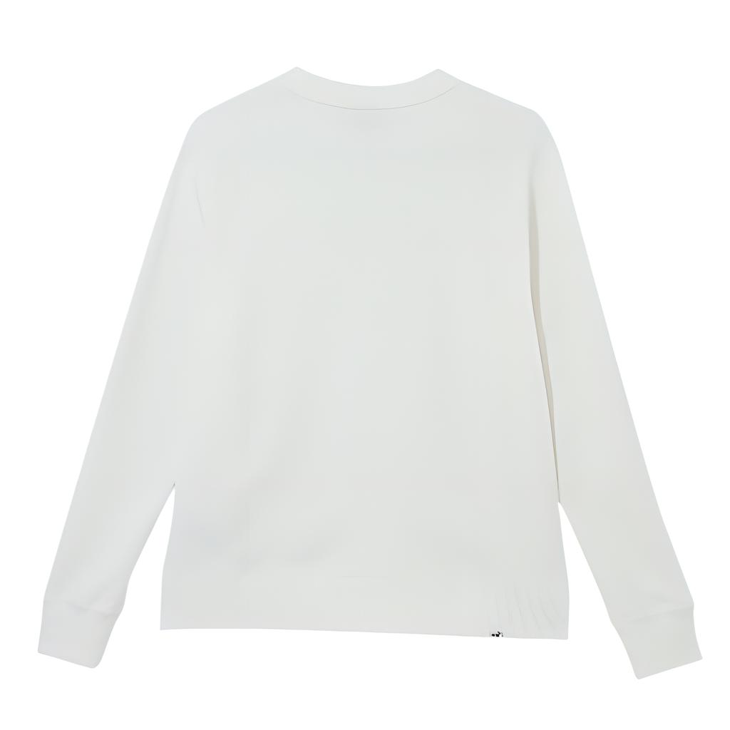 Puma Her Crew Tr Sports Casual Trendy Split Hem Round Neck Sweatshirt Women sweatshirt Puma-White 686392-02