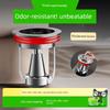 Brass Floor Drain Deodorizer Universal for Bathrooms, Inner Core Anti-Backflow Valve, Sealing Cover, Sewer Anti-Odor Device