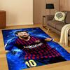 Fußballstar Messi Sportteppich Teppich für Wohnzimmer Sofa Zuhause Schlafzimmer Küche Fußabtreter Dekor, Spielzimmer Rutschfeste Bodenmatte Geschenk