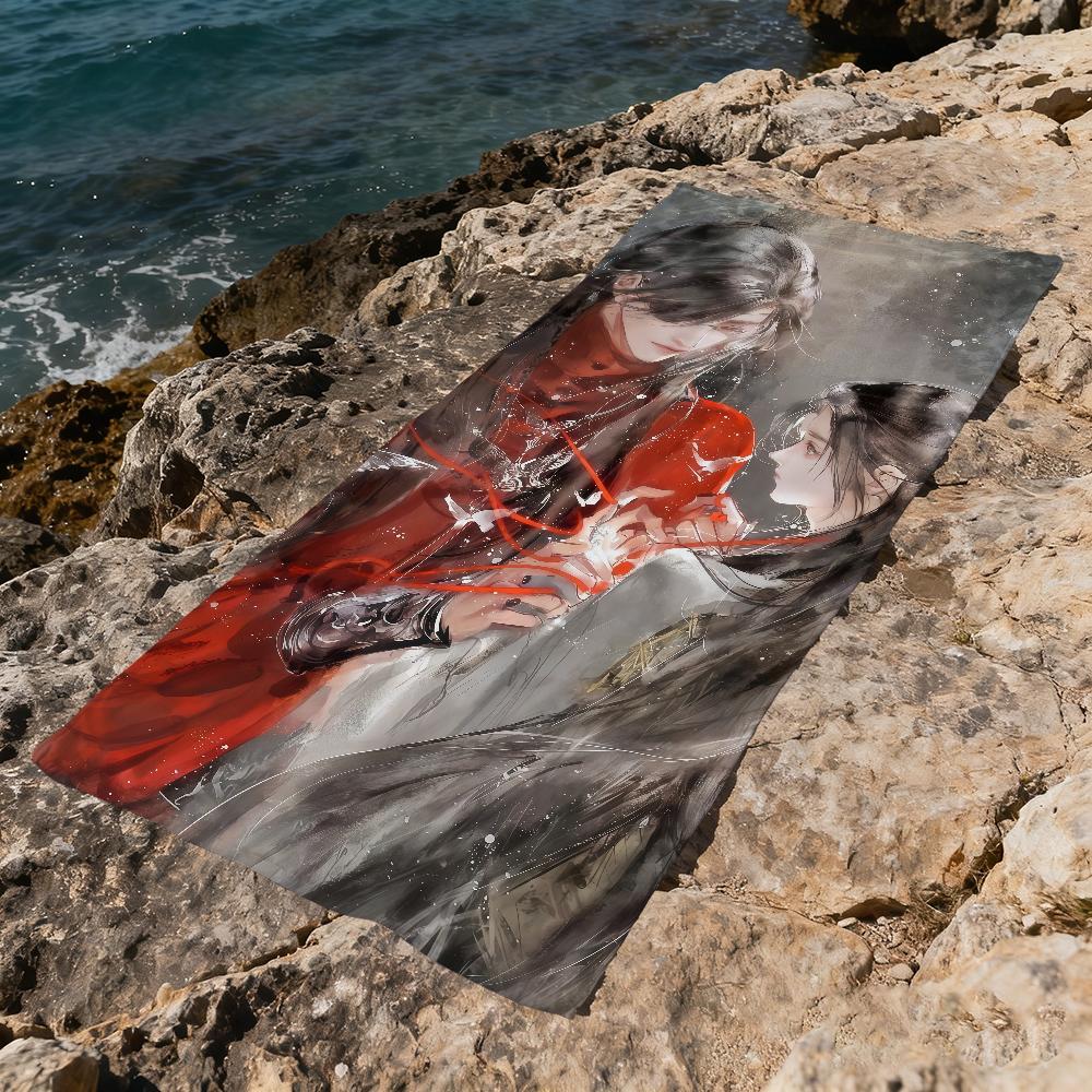 Anime H-heaven Towel Large O-officials Quick-Drying Microfiber soft Beach Towel for Travel Fitness Sauna Bathing Camping