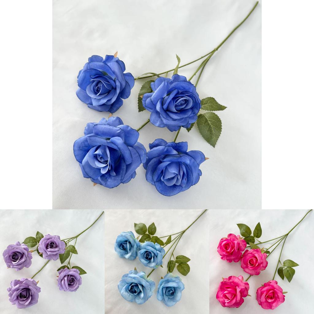 Elegant Faux Rose Flower Arrangement For Wedding Decor Photography Props
