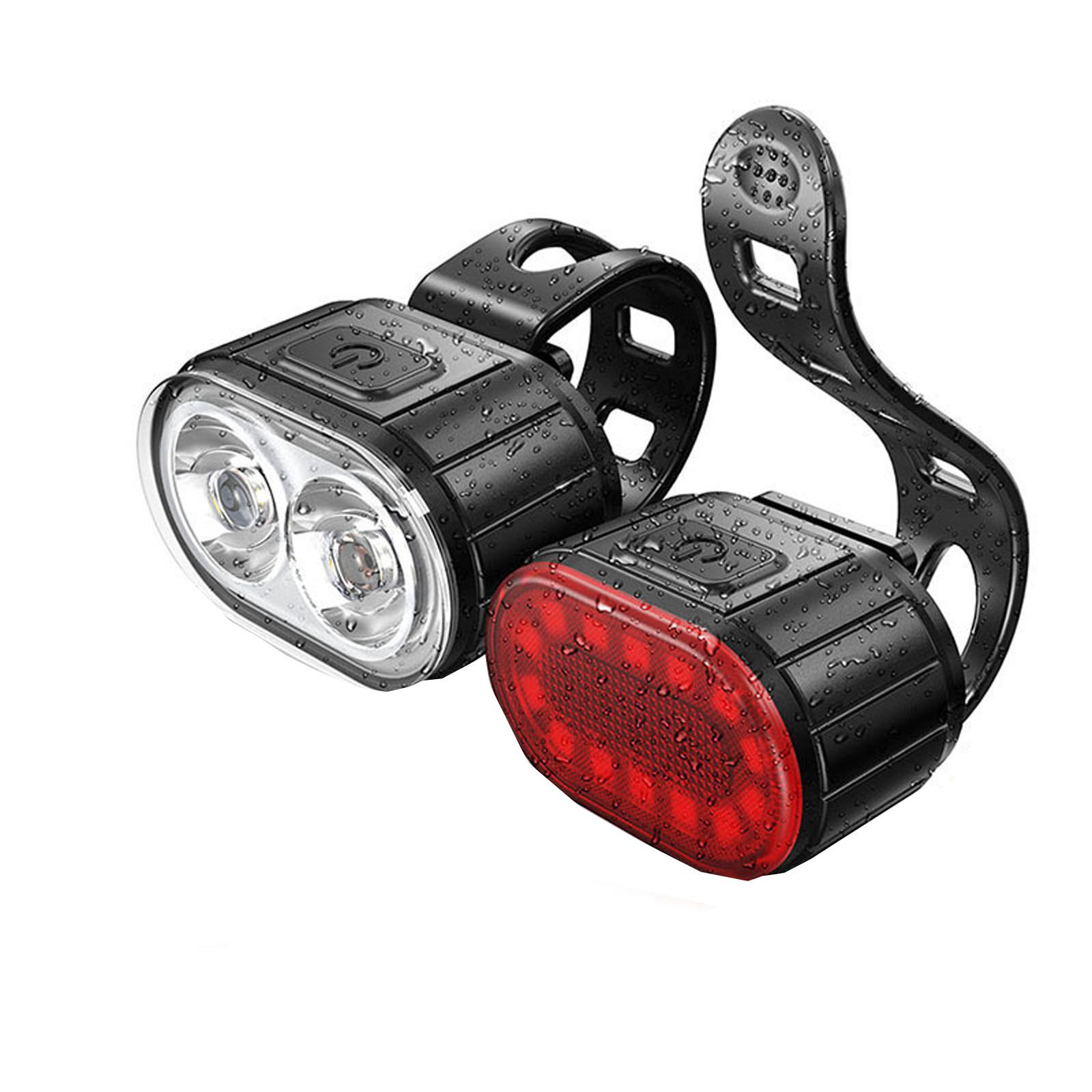 Light Set, LED Light Set, Accessories, Light USB Rechargeable, For Outdoor Cycling Accessories And
