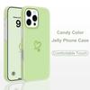 Simple Love Heart Phone Case For IPhone 14 13 12 11 Pro Max Mini 7 8 6 6S Plus X XS XR SE 2020 2022 Candy Colored Cover