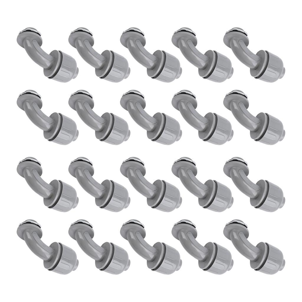 20PCS Liquid Tight Connector 3/4 Inch NPT 90 Degree Conduit Fittings for PVC Flexible Non Metallic E
