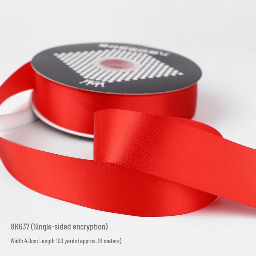 Festive Red Satin Ribbon for New Year, Weddings, Candy Ties, Balloons & Lanterns