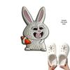 Rabbit Shoe Accessories: Cartoon PVC Charms for DIY Hole Shoes