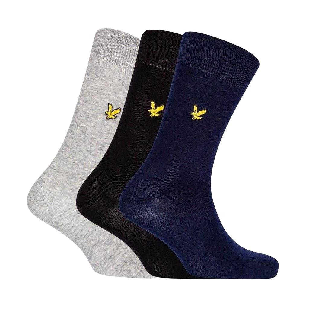Lyle & Scott Mens Crew Socks (Pack of 3)