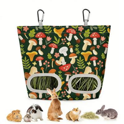 Kaninchen Heufutterbeutel Meerschweinchen Hängendes Heu 29,2x23cm Futterbeutel Aufbewahrungsspender für Chinchilla Hamster Kaninchen Kleintier