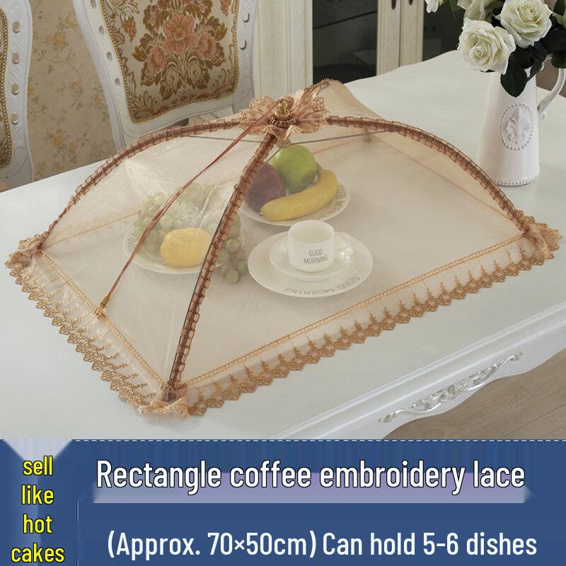 Rectangular Foldable Fabric Food Cover