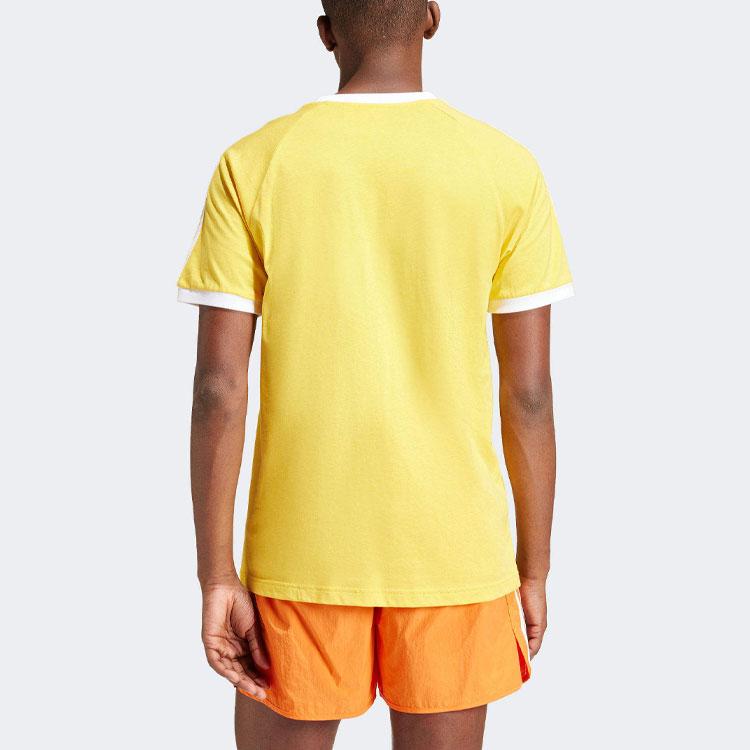 adidas Adicolor Classics 3-Streifen-T-Shirt Bold Gold Herren Streetwear IM9388