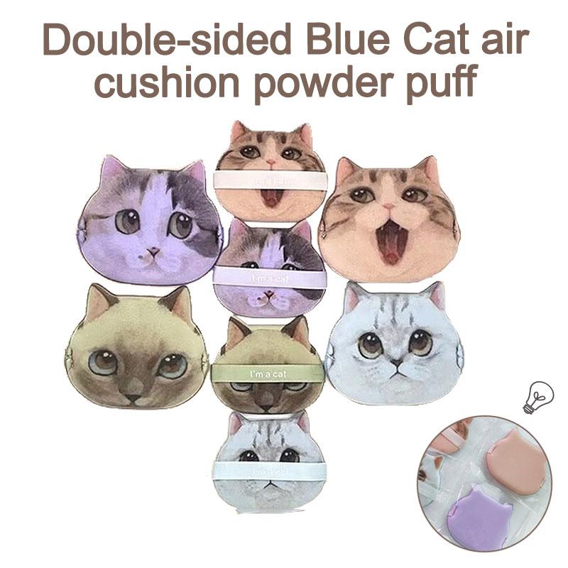 1/4pcs Cat Air Cushion Powder Puff Double-sided Wet Dry Air Cushion Puff Foundation Sponge Makeup Puff Cushion Tools HZFP05