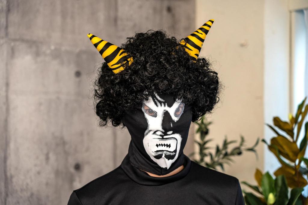 Clearstone Halloween Setsubun Real Demon Cosplay Size Black Costume, Men's, M,