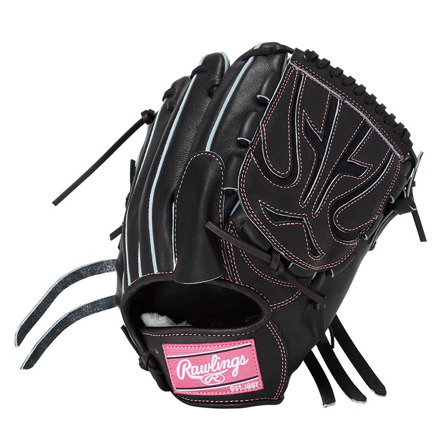 

Rawlings JAPAN GH5FHJD15 Baseball Throw HOH® Glove, Hardball, Pitcher s, Black, 11.75 inches, Left-Handed чёрный