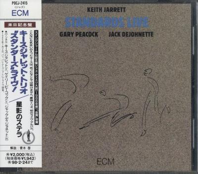 CD KEITH JARRETT  Standards Live POCJ2415 ECM 1996 Japan ObiJazz Used