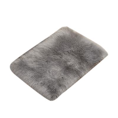 Alfombra de lana para el hogar, manta de noche para dormitorio, cojín para sofá de lana Rectangular, cojín para ventana, alfombra de felpa, invierno