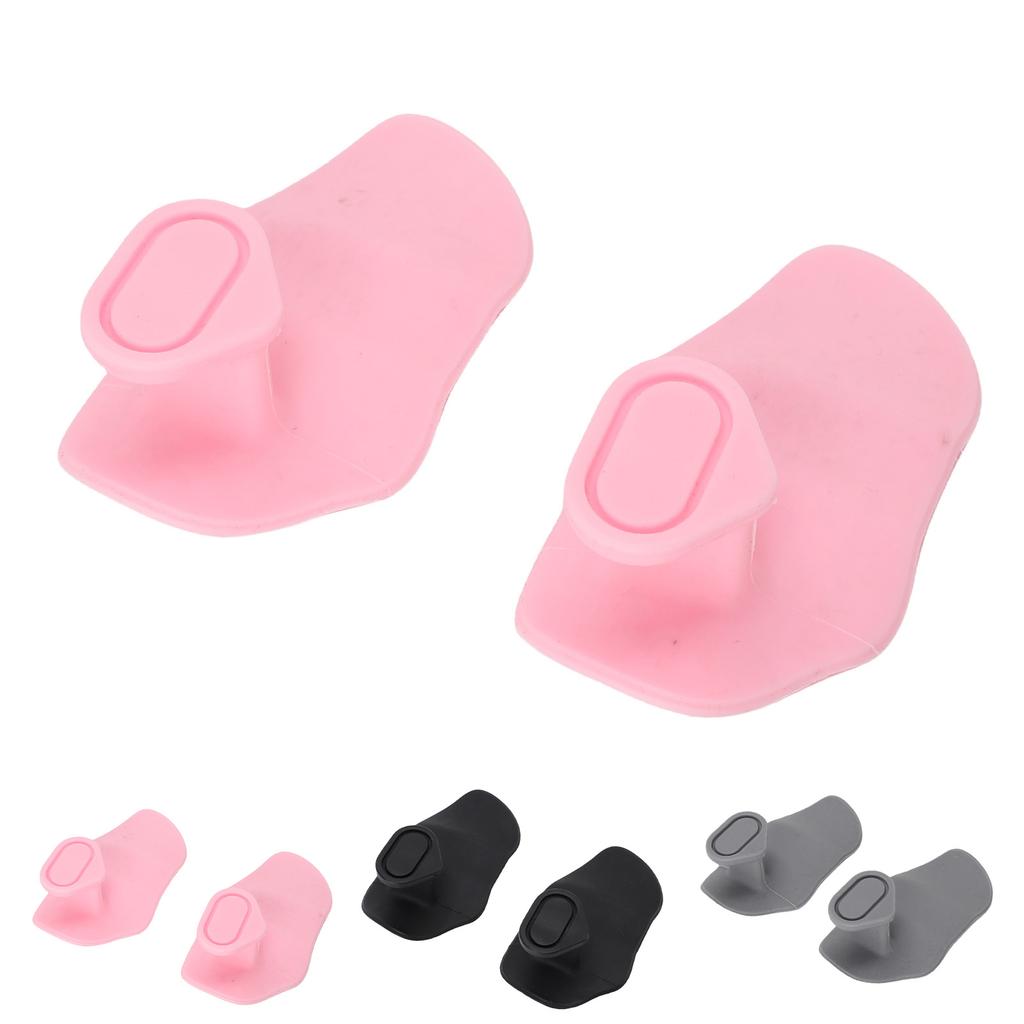 2PCS Fingerless Gym Grips Breathable Ergonomic Antislip Silicone Weight Lifting Grips for Workout Ex