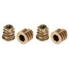 Hex Drive Furniture Nut, Threaded Insert Nuts, Hex Socket Screw In Nuts 50Pcs M48mm Zinc Alloy Insert Nuts Hex Drive Head Furniture, Nut Inserts