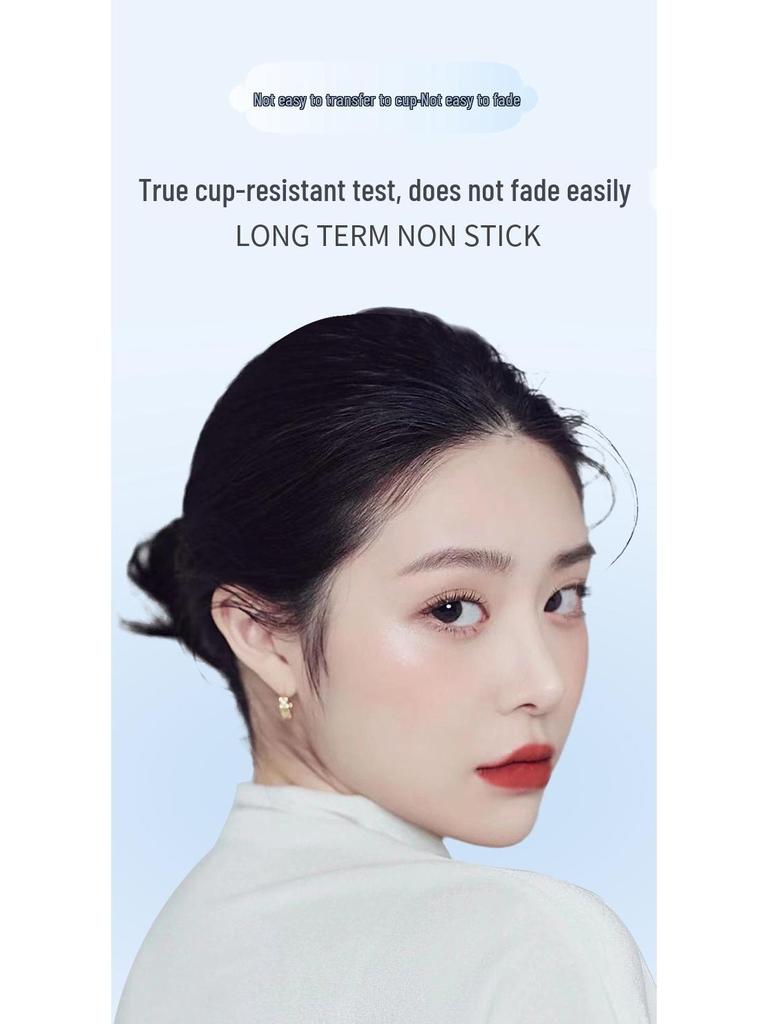 MYG Glamour Hall Waterproof Matte Lipstick: Long-Lasting, Non-Stick, Moisturizing, Sweat-Proof, Enhances Complexion - Little White Tube