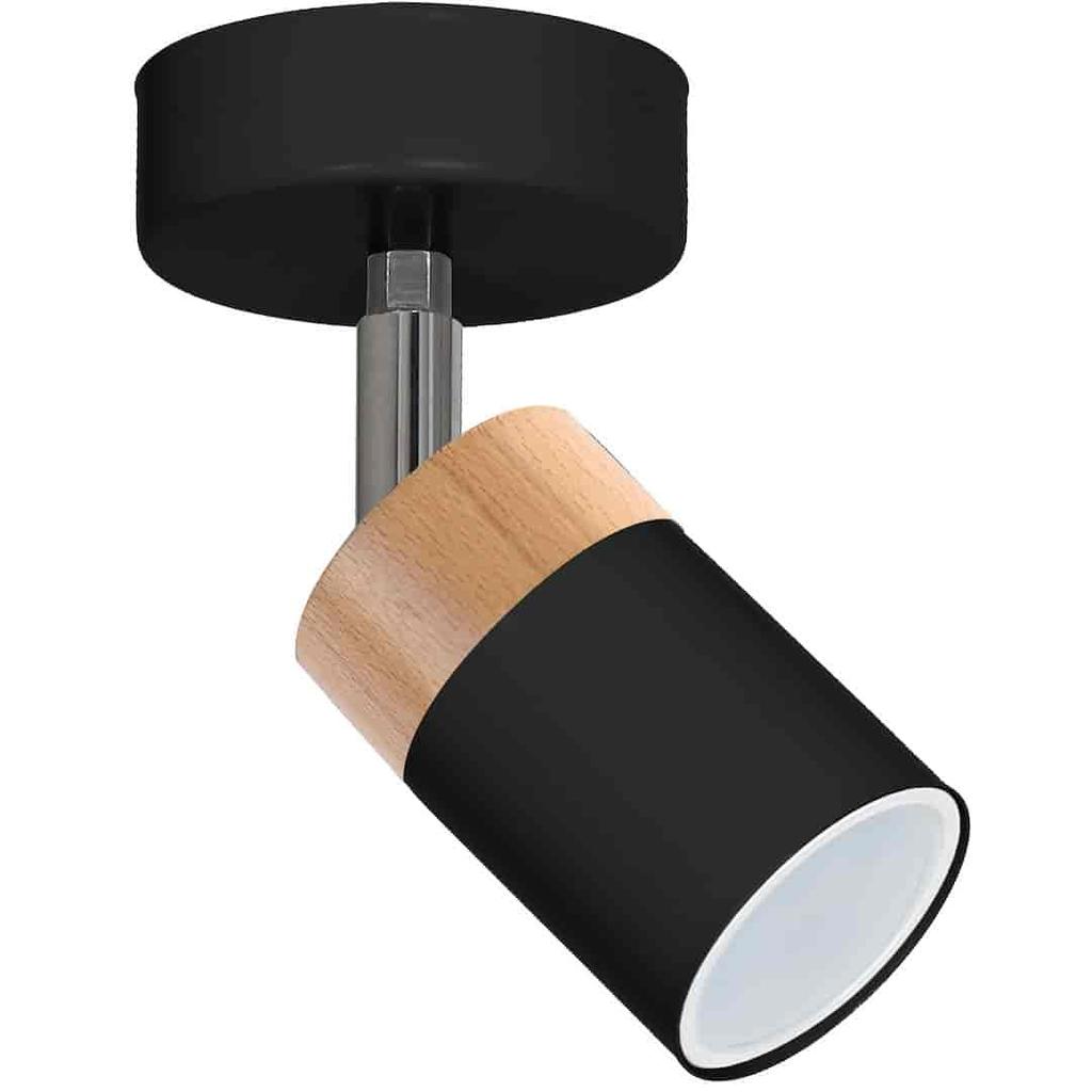 Joker Black/Wood Wall Lamp 1Xgu10