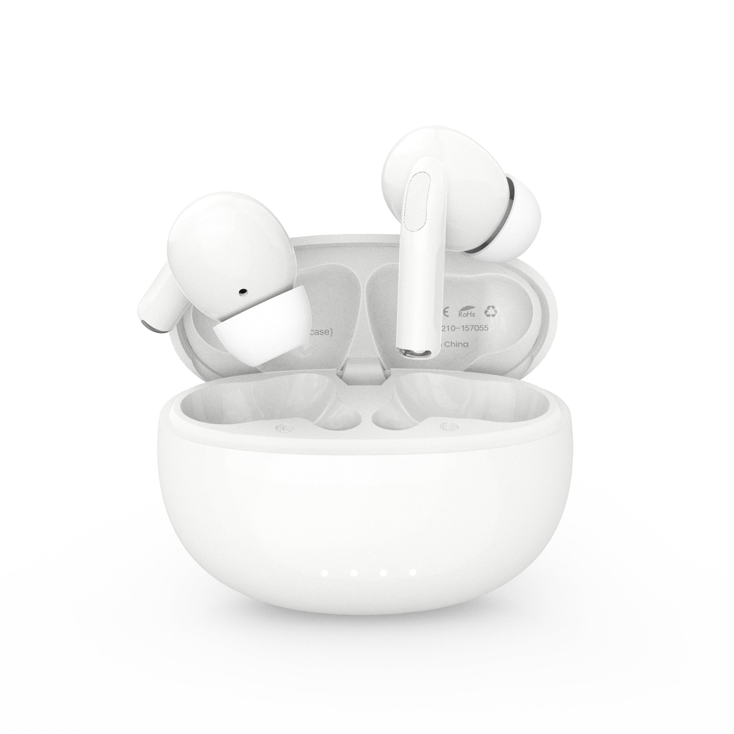 

Immersive Sound Quality with ANC Wireless Bluetooth Automatic Touch Sound ENC Noise Sound Leakage Low IPX7 Fast Separate Left and Right Comfortable білий