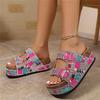 Cork Sandals Summer Women's Large Size Outer Wear Thick-soled Slippers