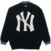 New MLB Base Logo Knitwear Unisex Black 3AKCB0121-50BKS