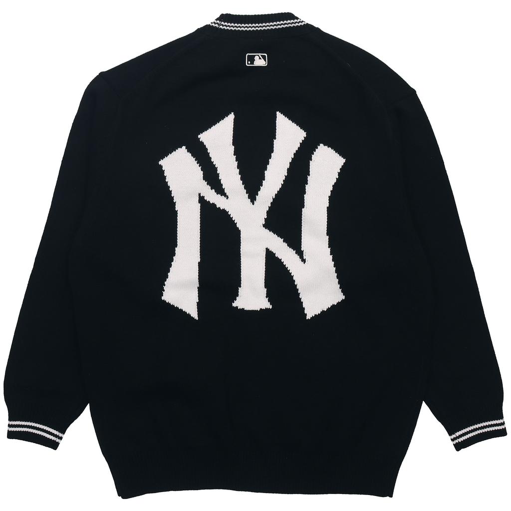 New MLB Base Logo Knitwear Unisex Black 3AKCB0121-50BKS